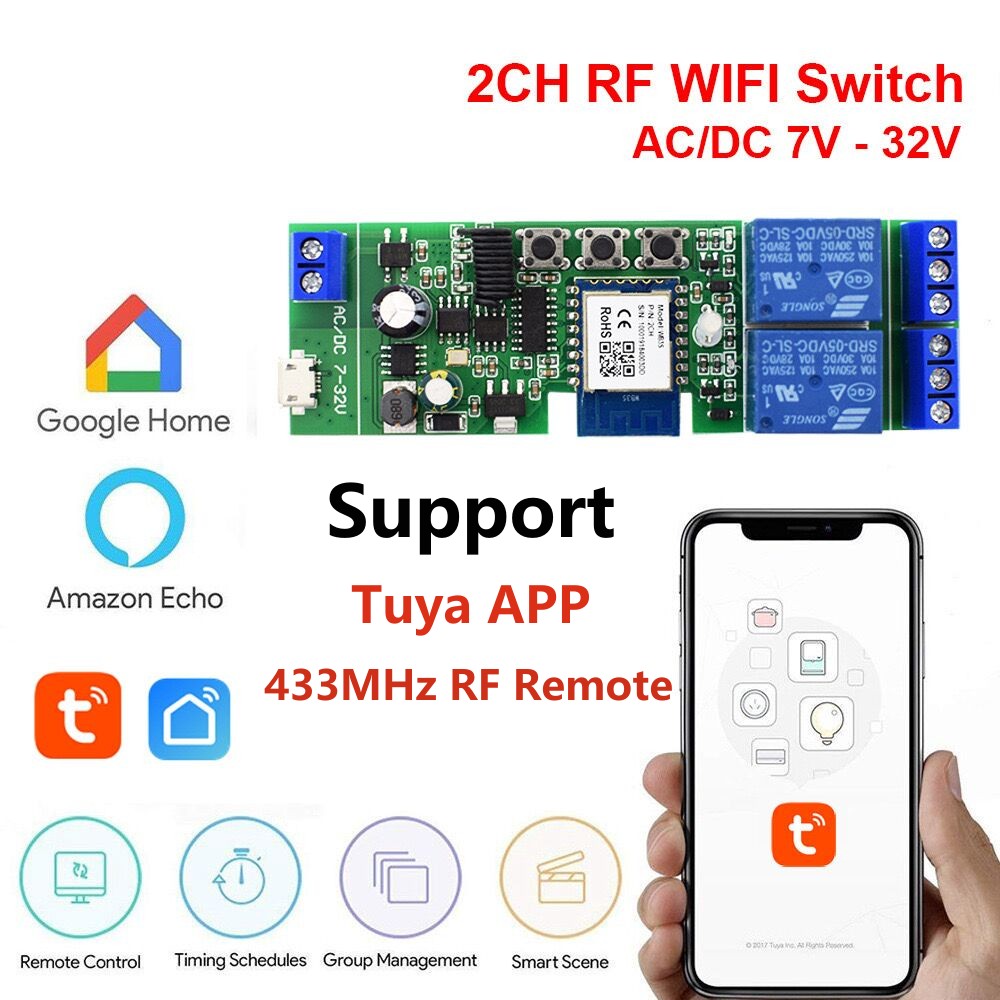 Alexa Smart Switch Tuya Smart  – обзор и цена Relay Module 5V