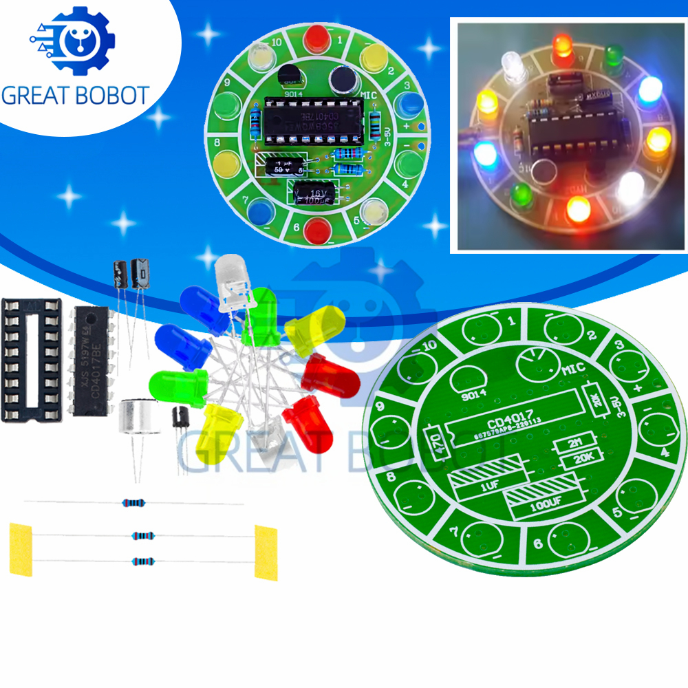 BS CD4017 colorful voice contr – обзор и цена Diy Electronics Lab