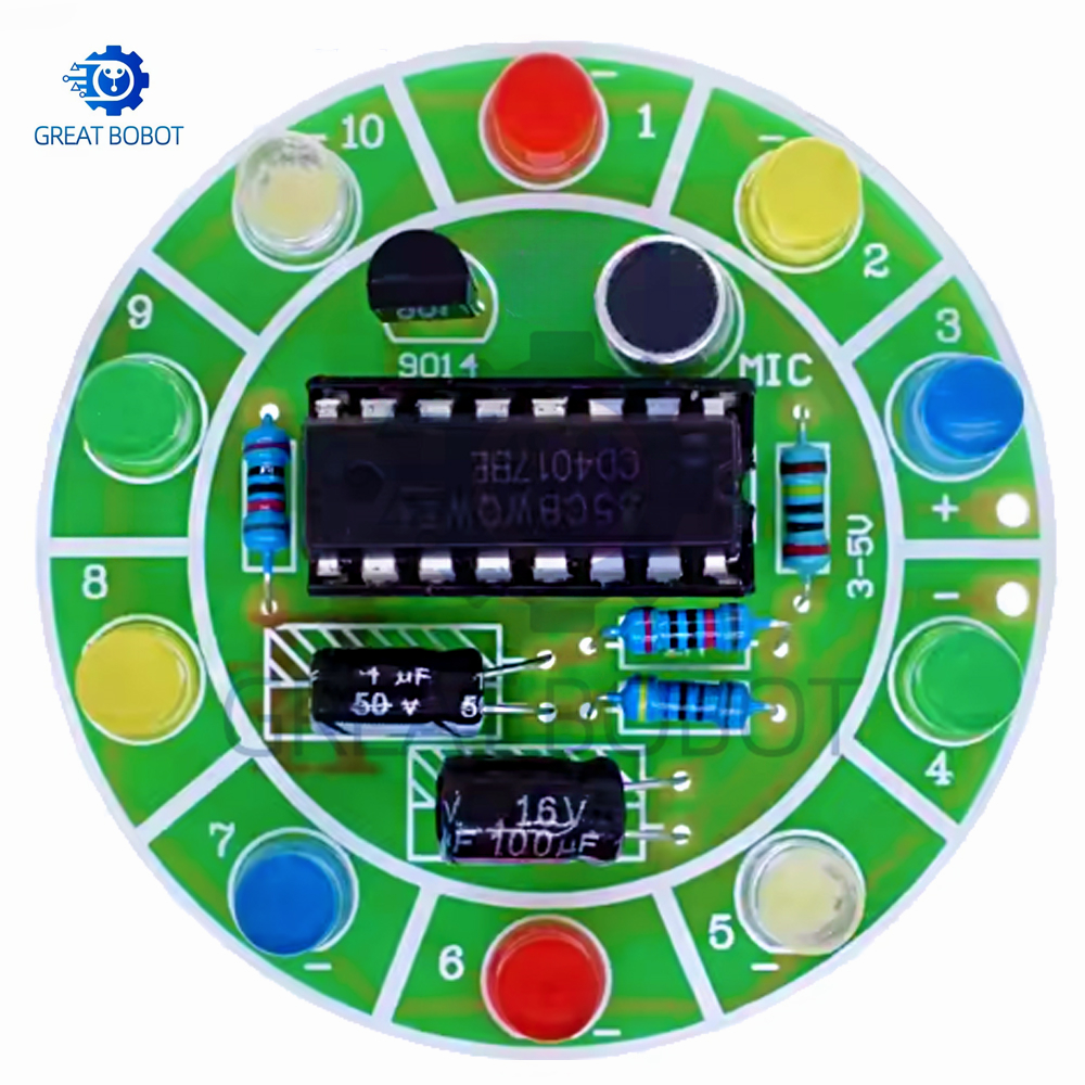 BS CD4017 colorful voice contr – обзор и цена Diy Electronics Lab