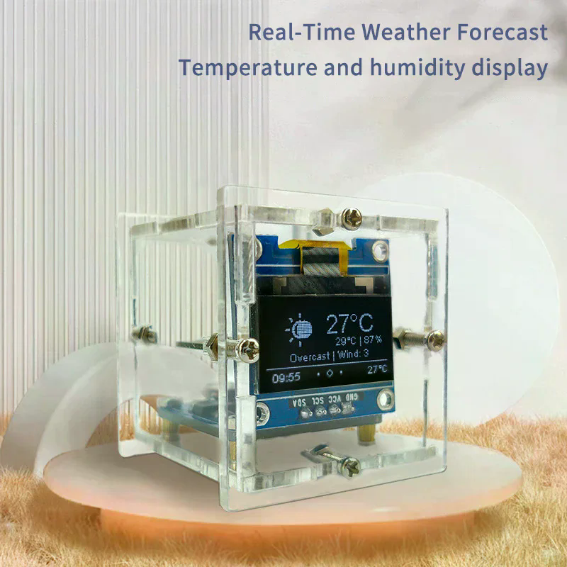 ESP8266 MINI Weather Clock WIF – обзор и цена Diy Soldering Station No Electronics