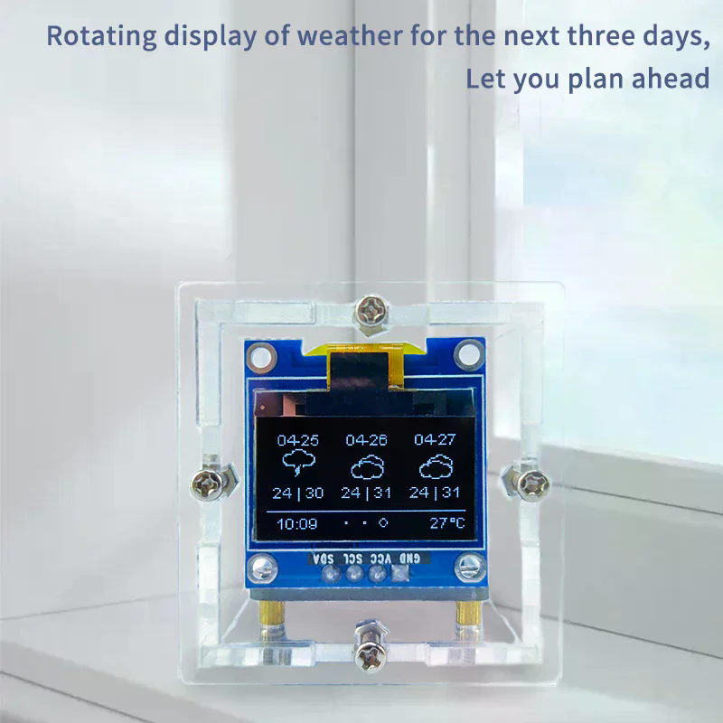 ESP8266 MINI Weather Clock WIF – обзор и цена Diy Soldering Station No Electronics