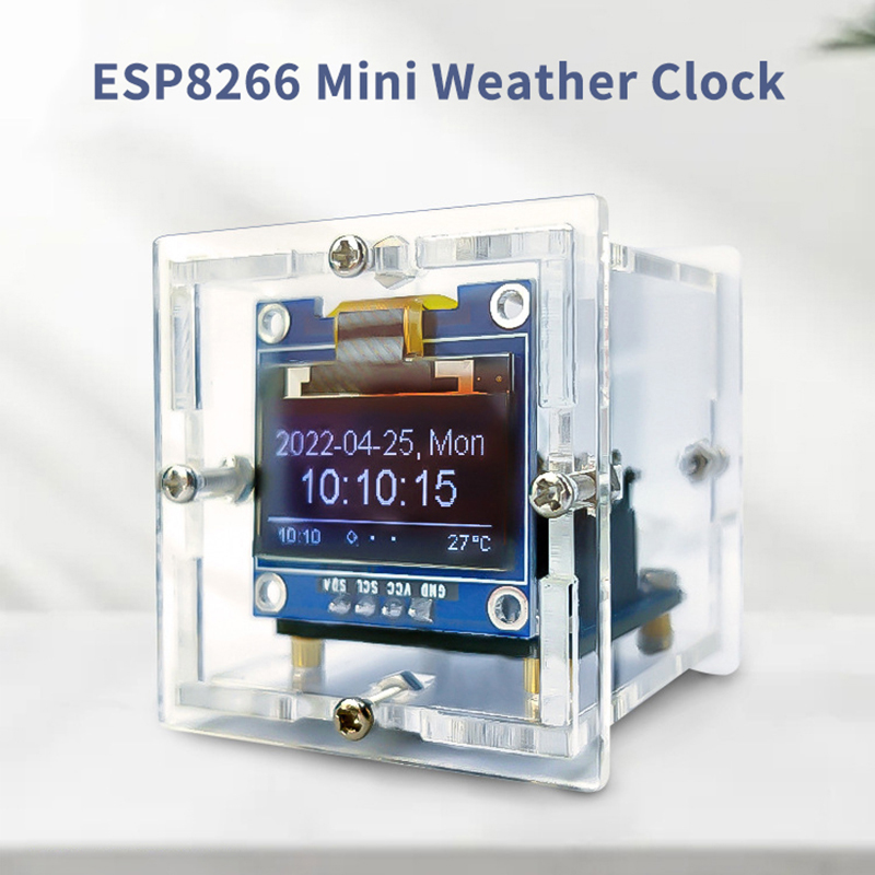 ESP8266 MINI Weather Clock WIF – обзор и цена Diy Soldering Station No Electronics