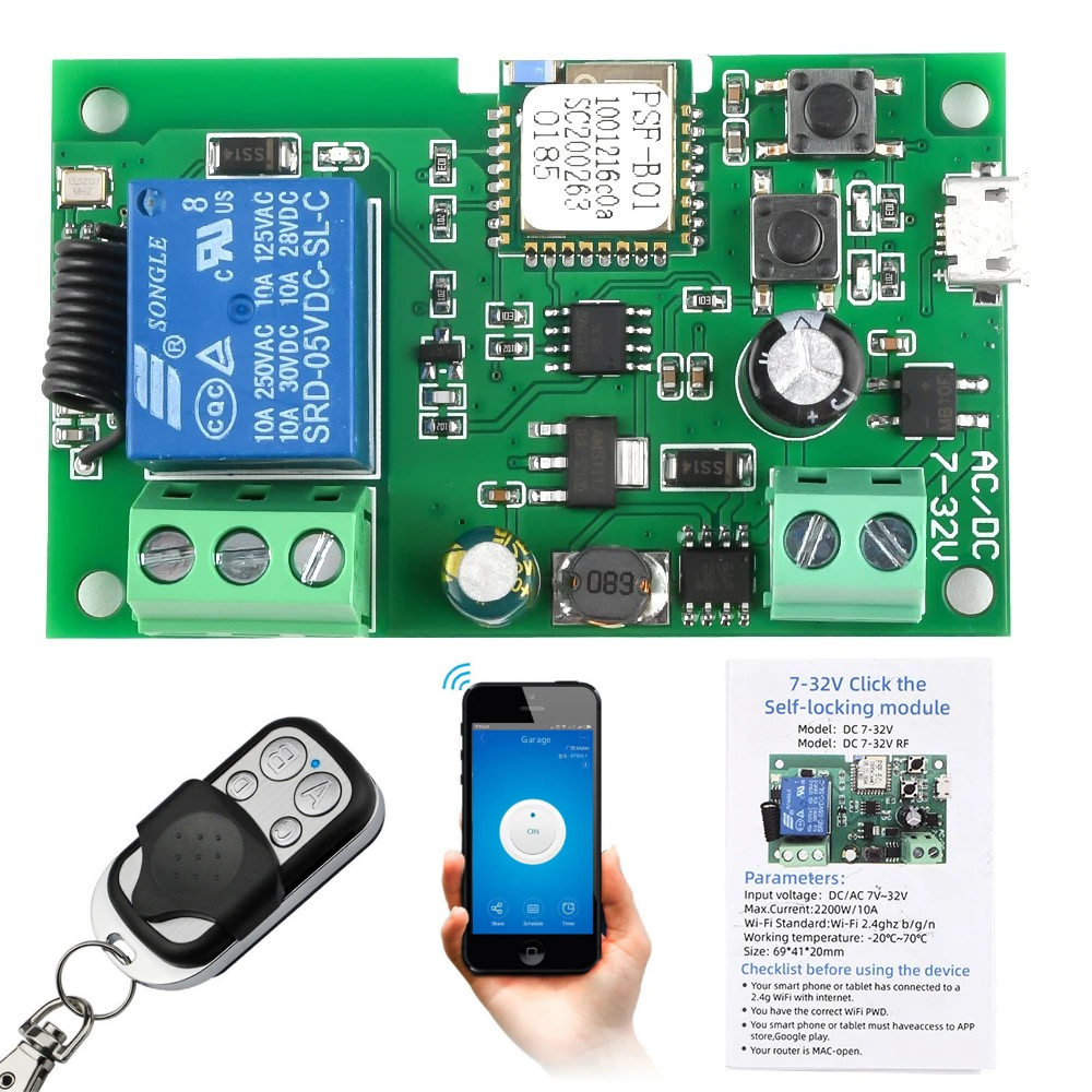 USB 5v DC7-32V eWeLink Smart W – обзор и цена Relay Module 5V