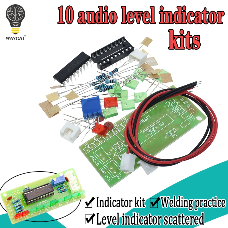 LM3915 DC 9V-12V 10 LED Sound  – обзор и цена Diy Electronics Lab