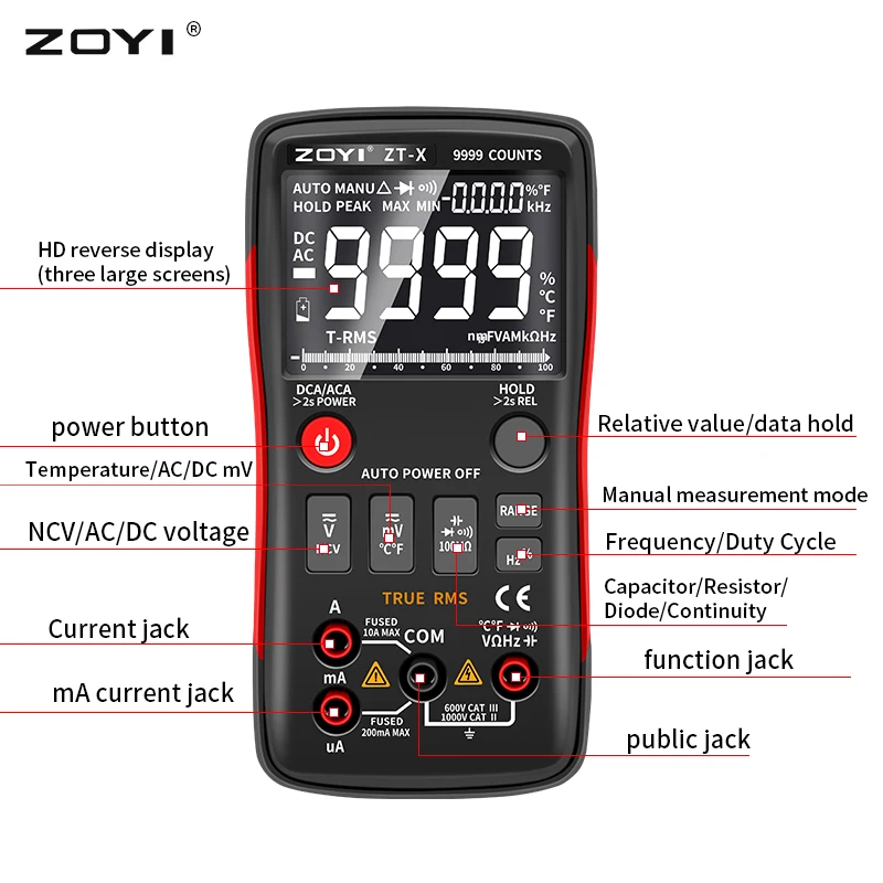 ZOYI ZT-X Digital Multimeter Z – обзор и цена Multimeter Digital