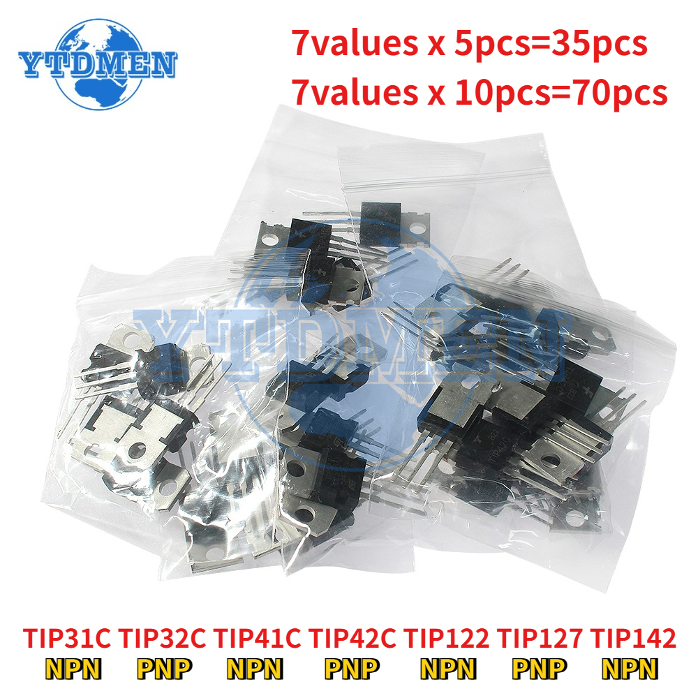 35/70pcs 7values Transistor Ki – обзор и цена Mosfet Transistor Set
