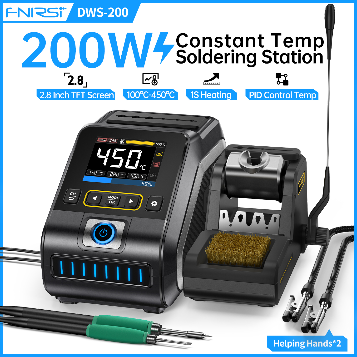 FNIRSI DWS-200 Electronics Sol – обзор и цена Diy Soldering Station No Electronics