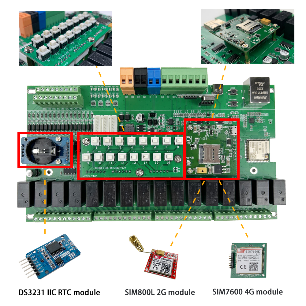 KC868-A16S 16CH ESP32 Relay Bo – обзор и цена Rtc Module Ds3231