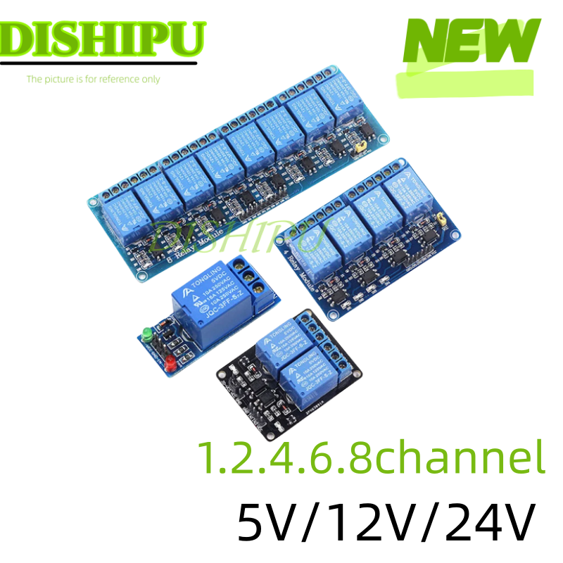 DC 5V 12V 24V 1 2 4 6 8 Channe – обзор и цена Relay Module 5V