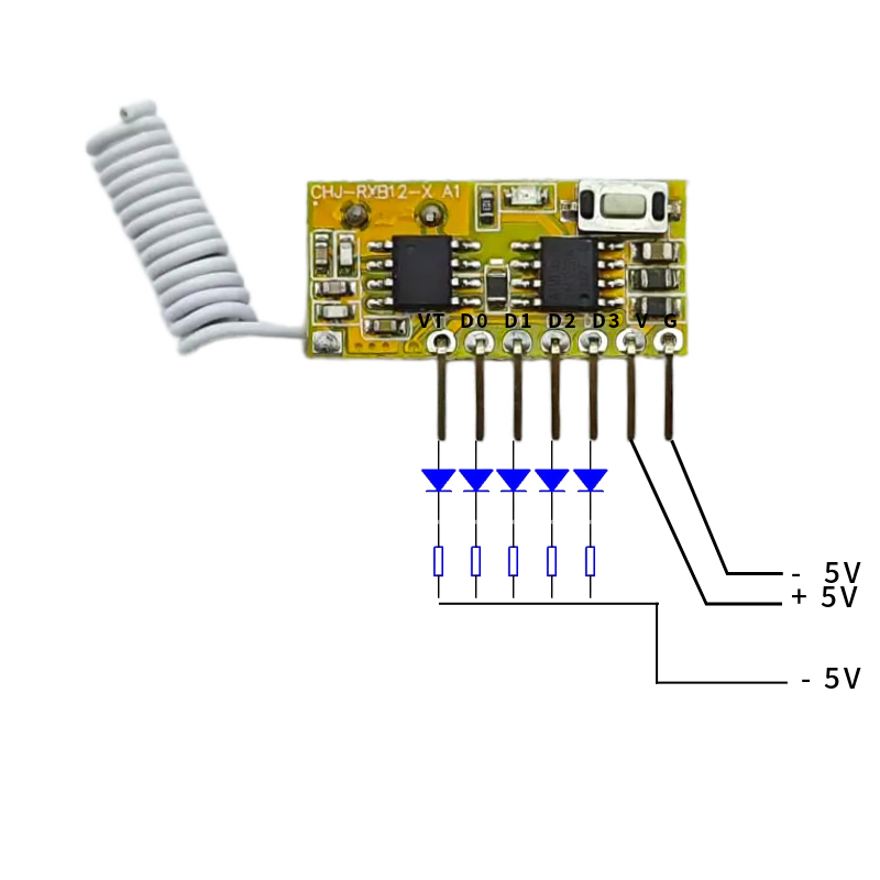5V DC 4channel RF Receiver Tra – обзор и цена Relay Module 5V