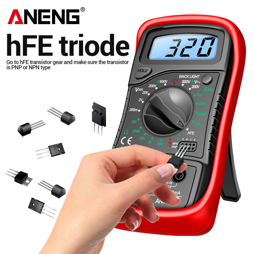 Multimeter hFE Triode Test  AN – обзор и цена Multimeter Digital