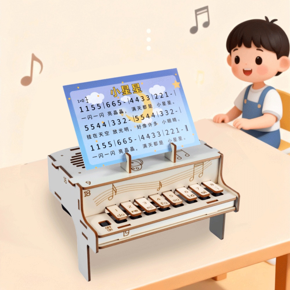 DIY Wooden Electronic Piano Mo – обзор и цена Diy Electronics For Kids