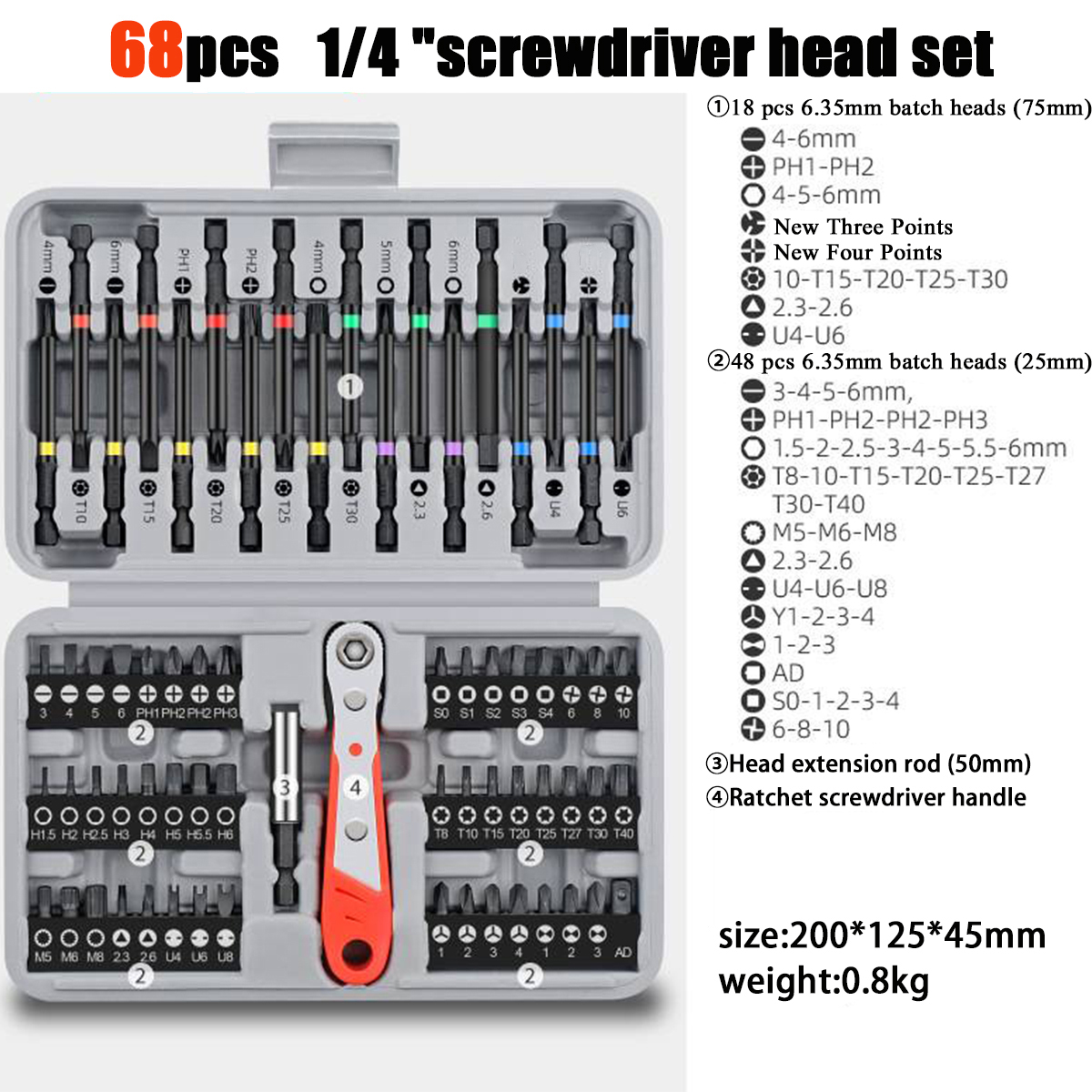 68 in 1 Precision Ratchet Scre – обзор и цена Diy Electronics Repair Kit