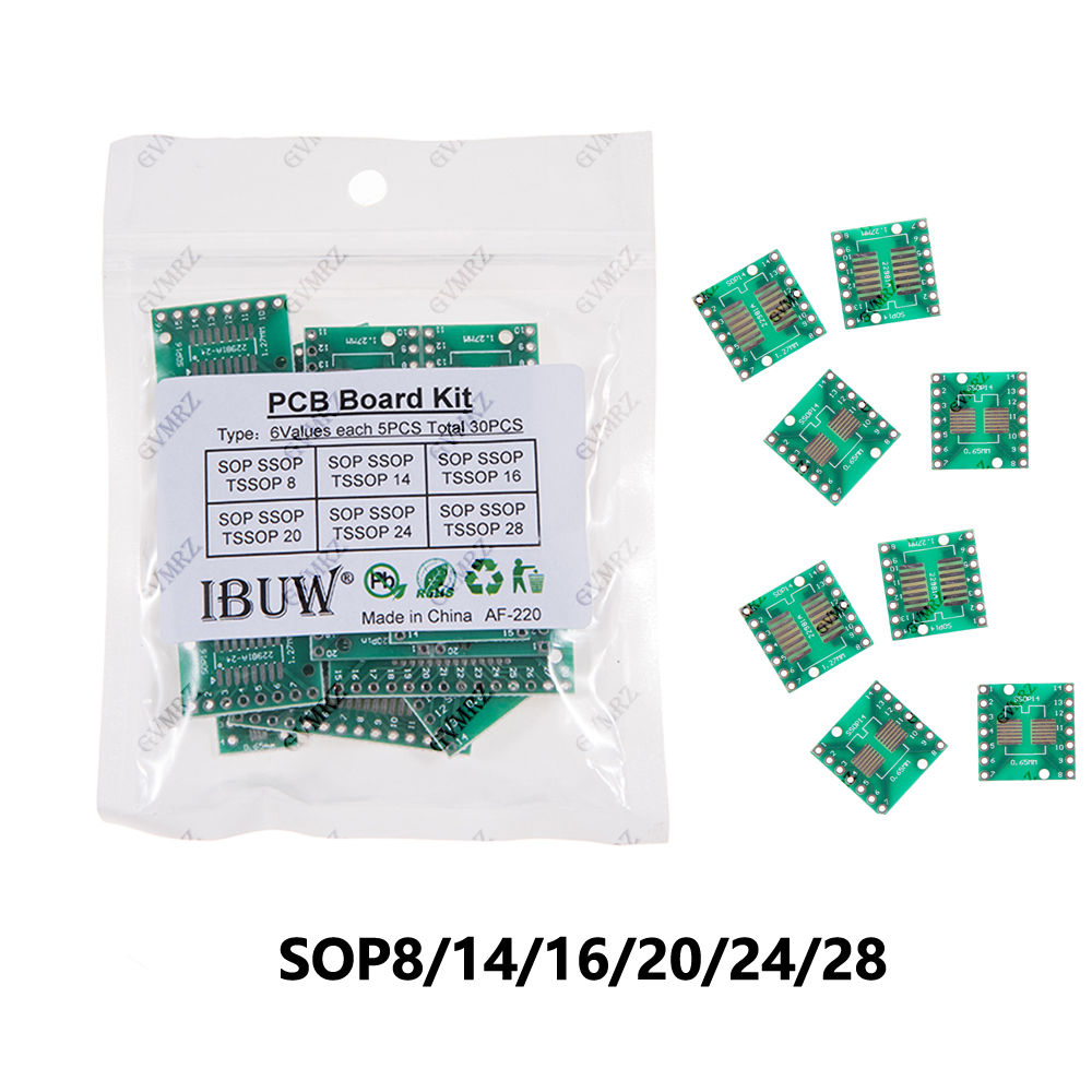 30PCS 6Values SOP SSOP TSSOP P – обзор и цена Pcb Etching Kit