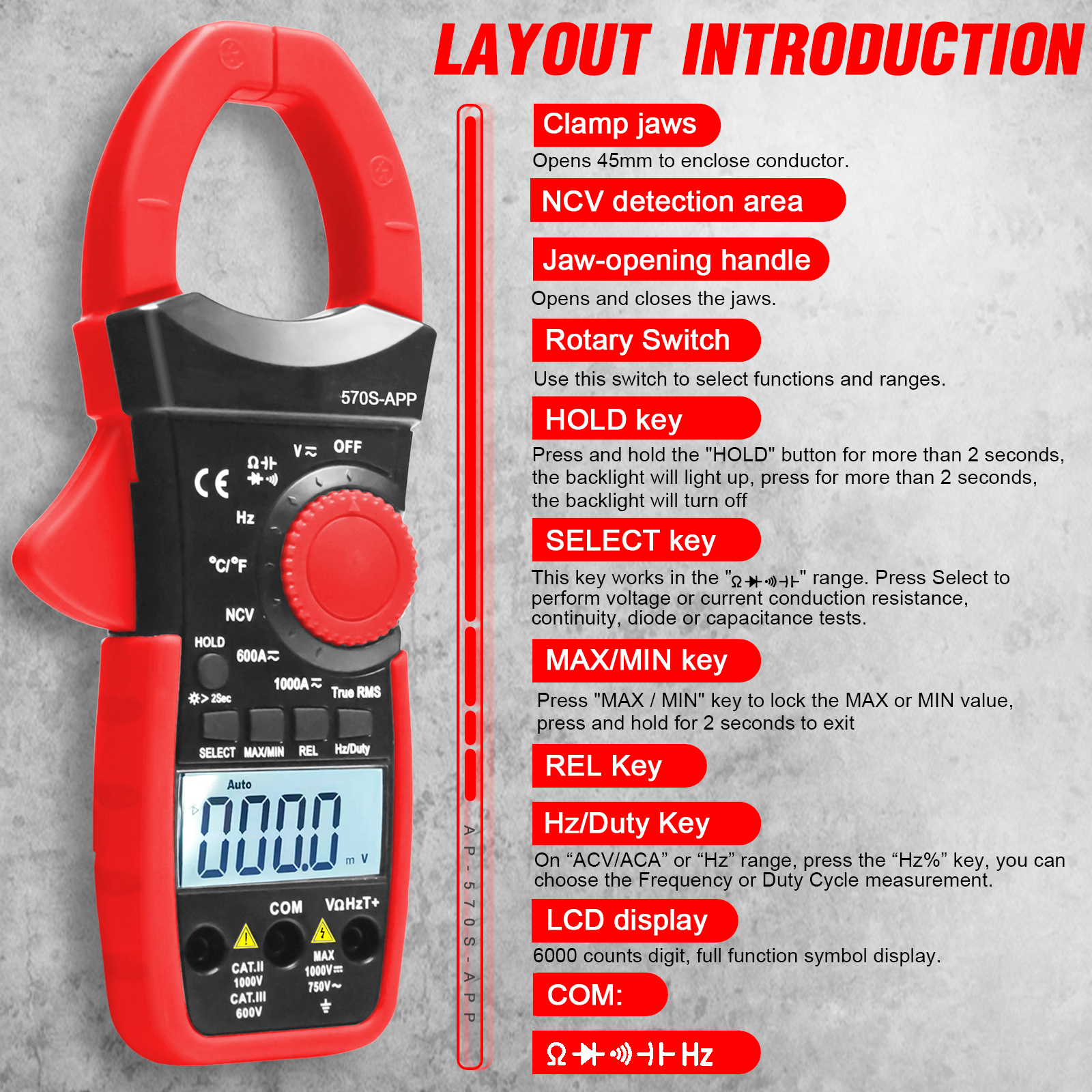 HP-570S-APP Portable 6000 Coun – обзор и цена Multimeter Digital
