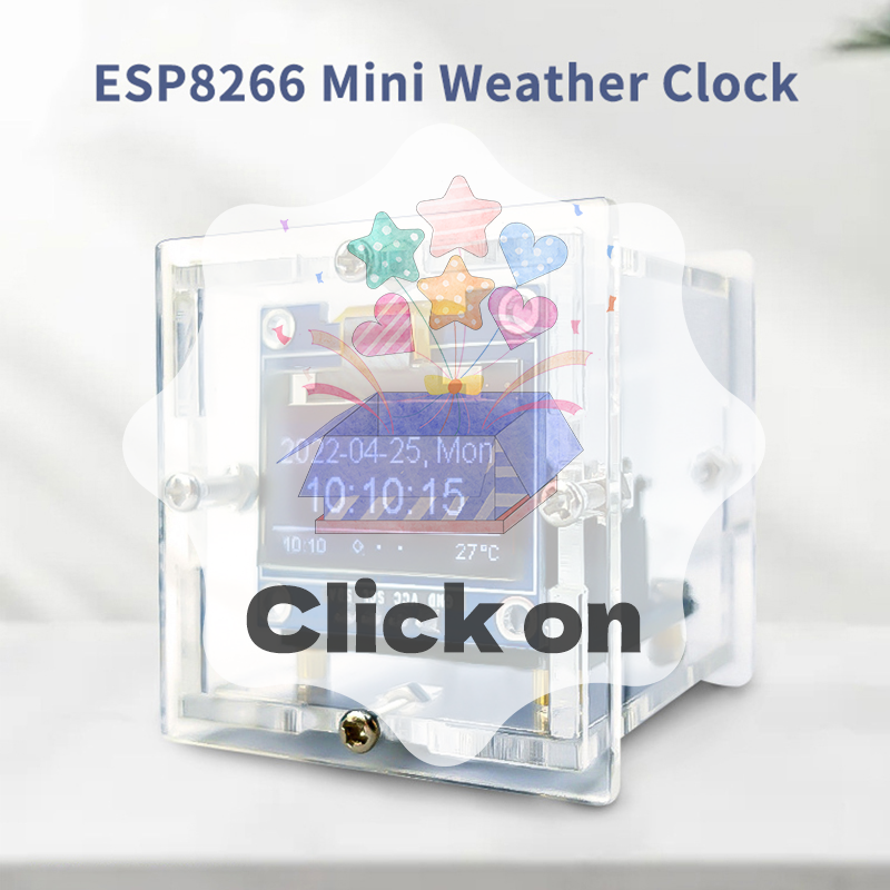 ESP8266 MINI Weather Clock WIF – обзор и цена Diy Soldering Station No Electronics
