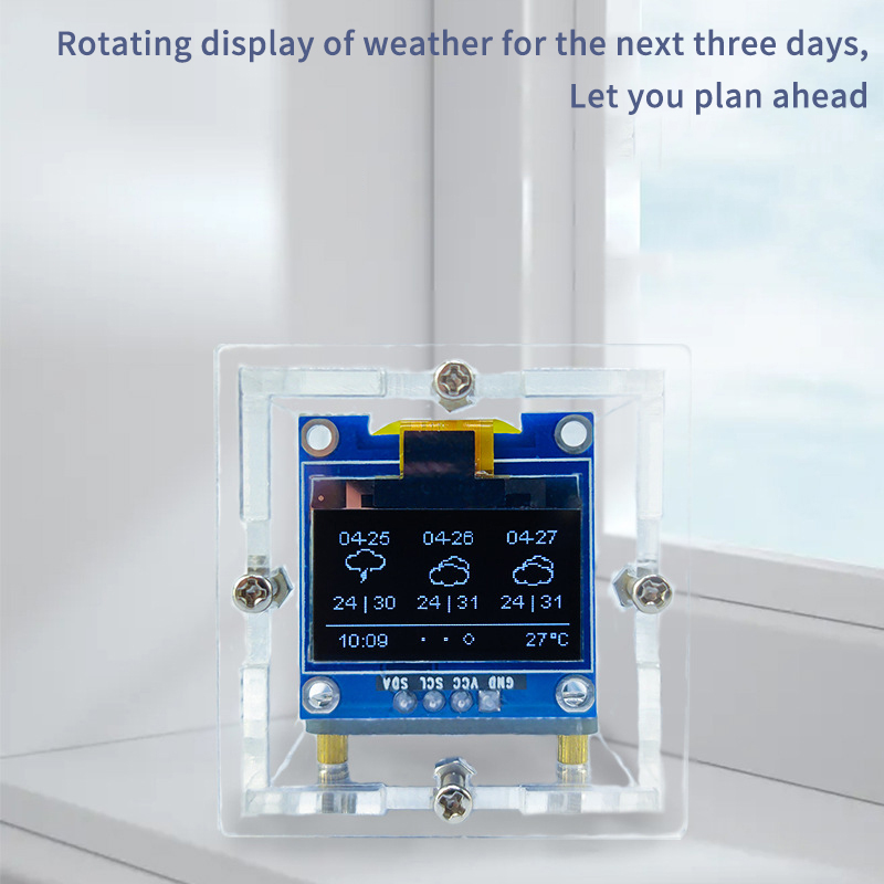 ESP8266 MINI Weather Clock WIF – обзор и цена Diy Soldering Station No Electronics