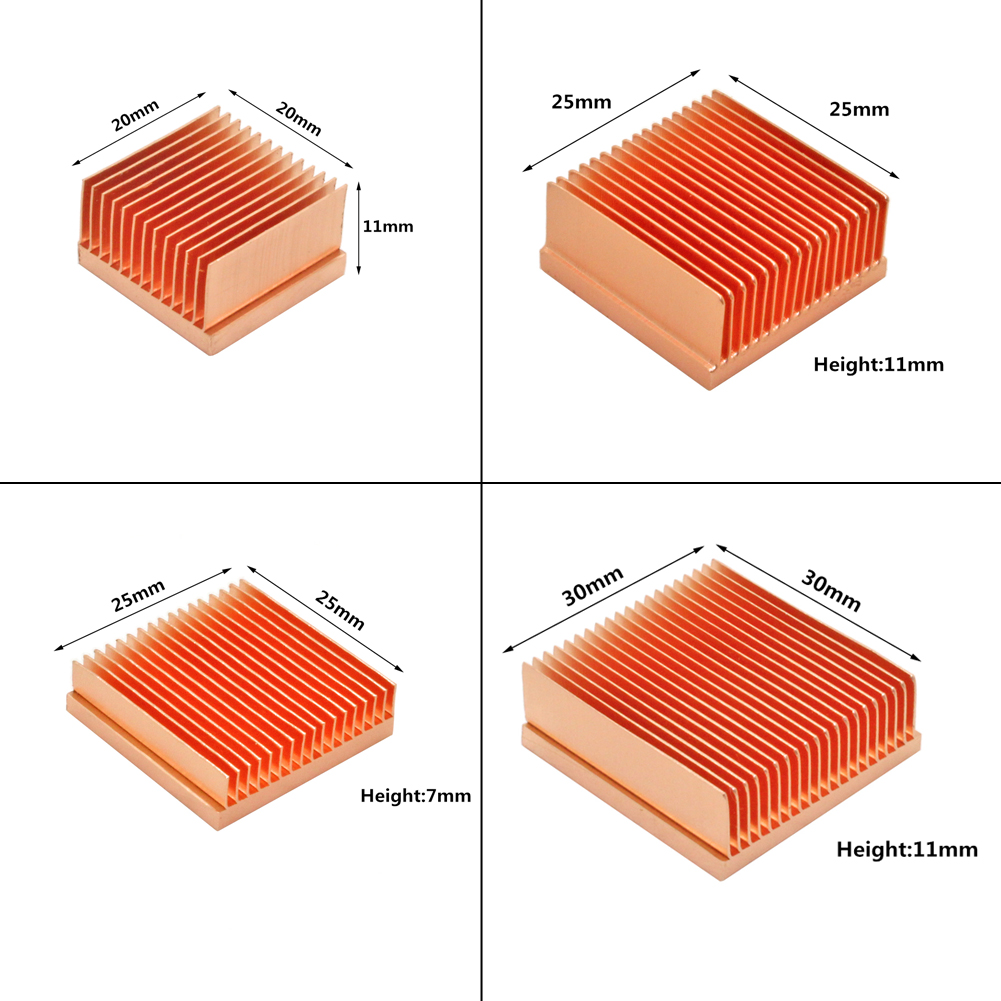 Pure Copper Heatsink DIY Heat  – обзор и цена Diy Electronics Raspberry Pi