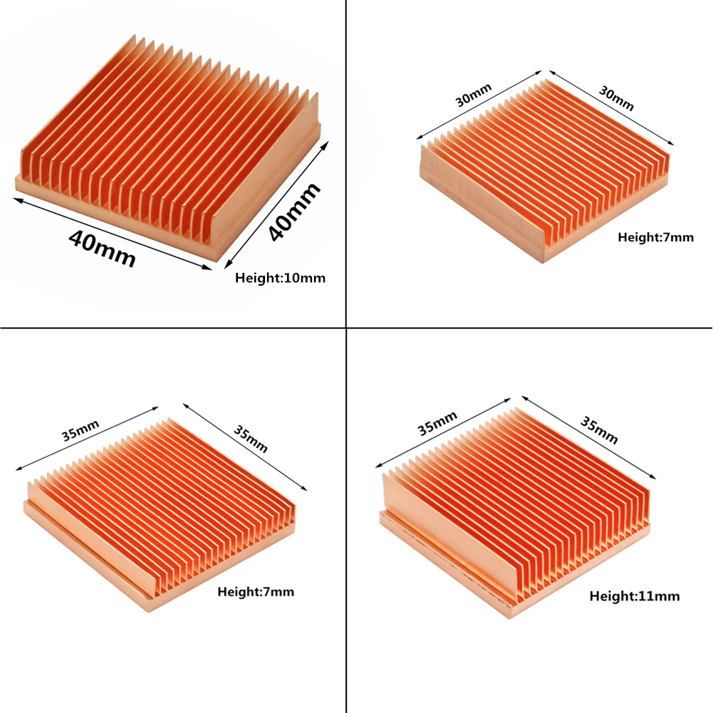 Pure Copper Heatsink DIY Heat  – обзор и цена Diy Electronics Raspberry Pi