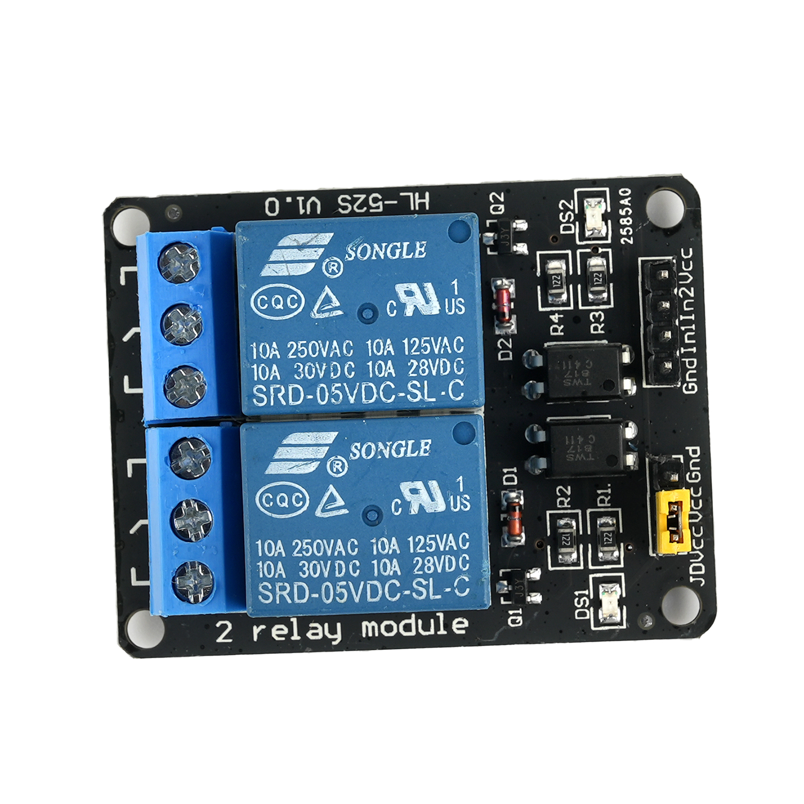 5PCS 2 Channel 5V 10A Relay Mo – обзор и цена Relay Module 5V