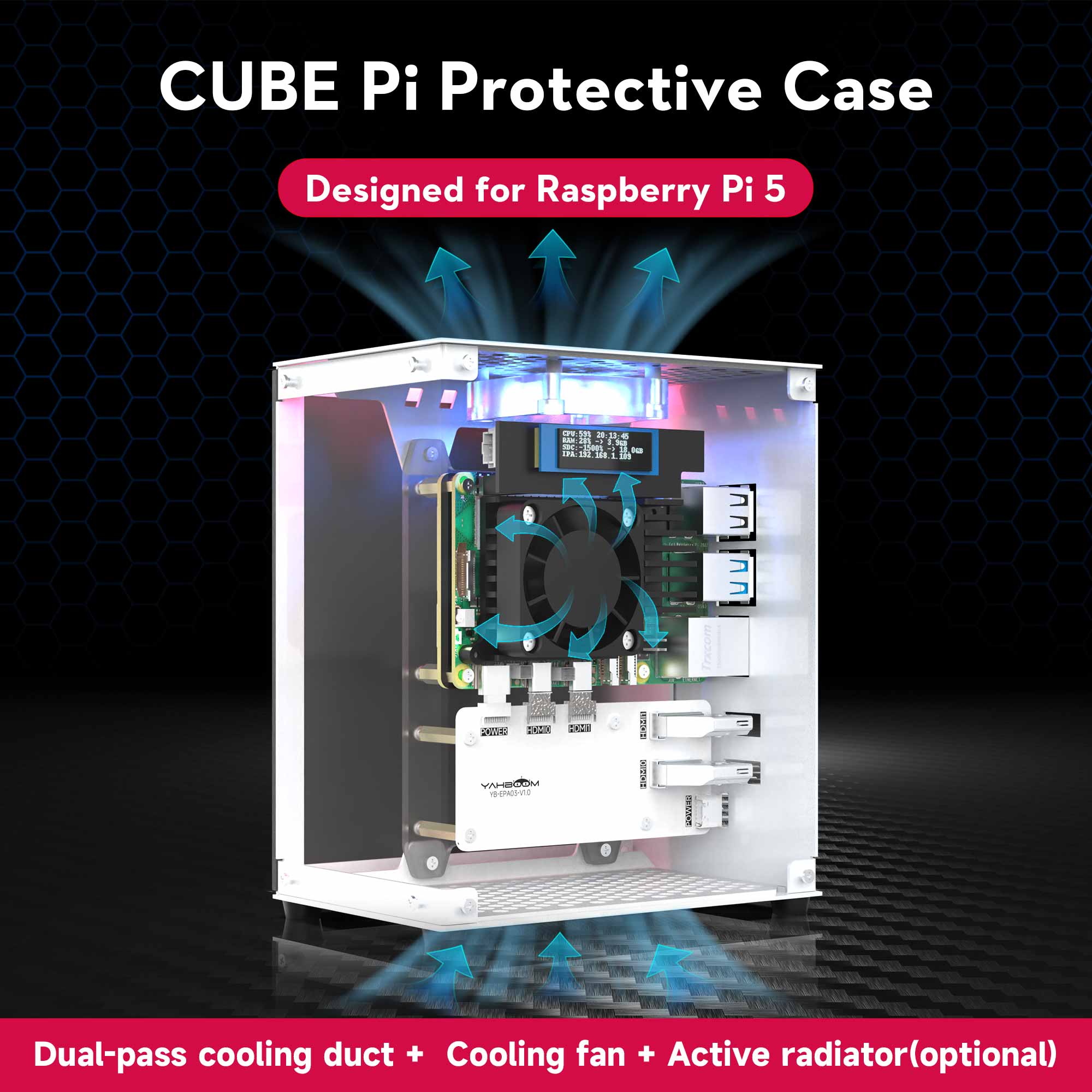 Raspberry Pi 5 Case Protective – обзор и цена Diy Electronics Raspberry Pi