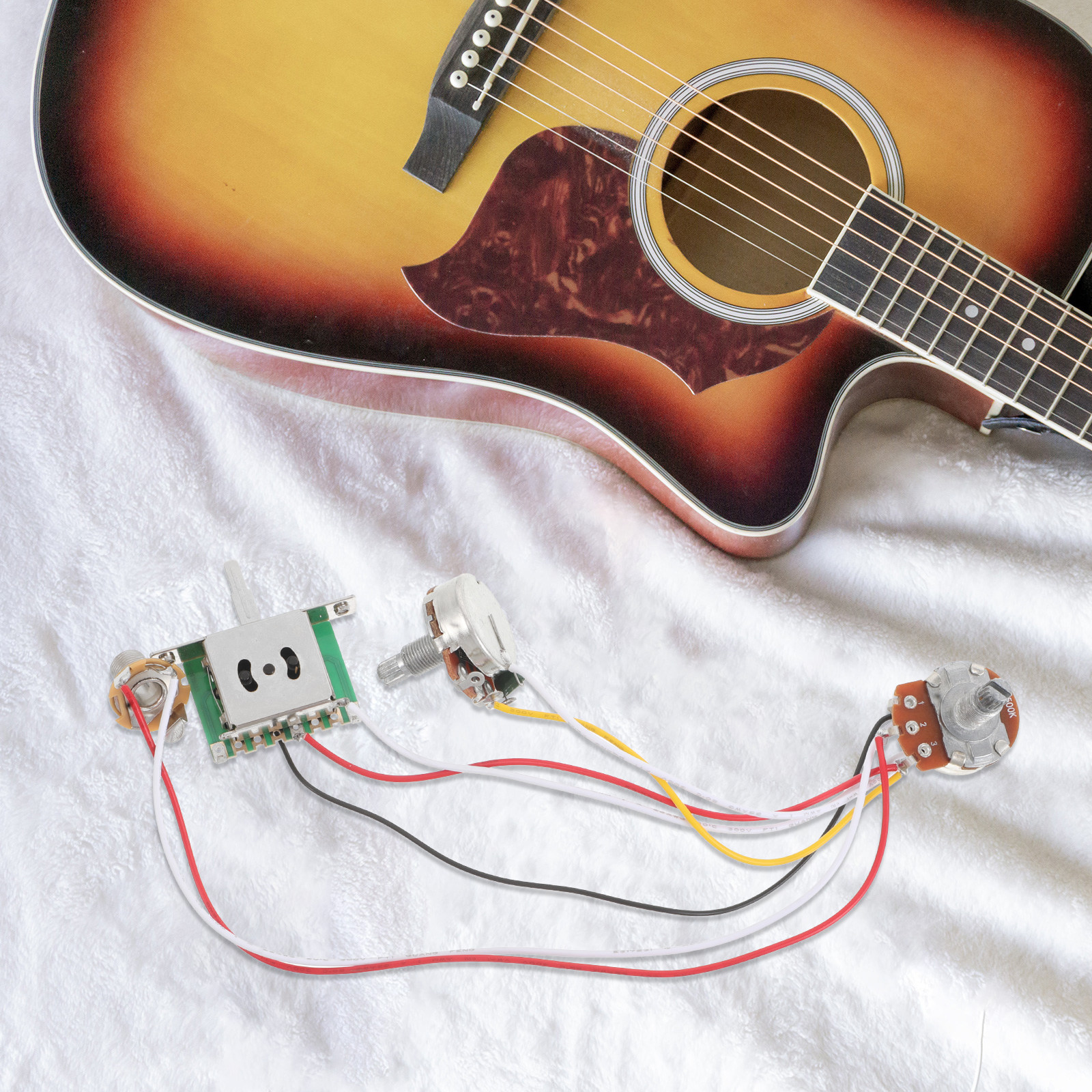 1Set Guitar Wiring Harness Kit – обзор и цена Diy Guitar Electronics Kit